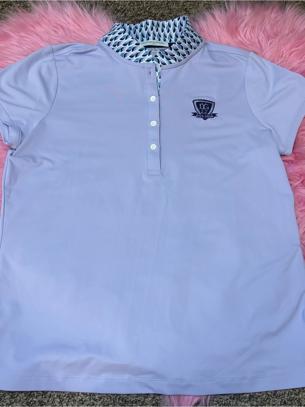 NWT Fairway & Greene Carey Mock Golf Polo Medium